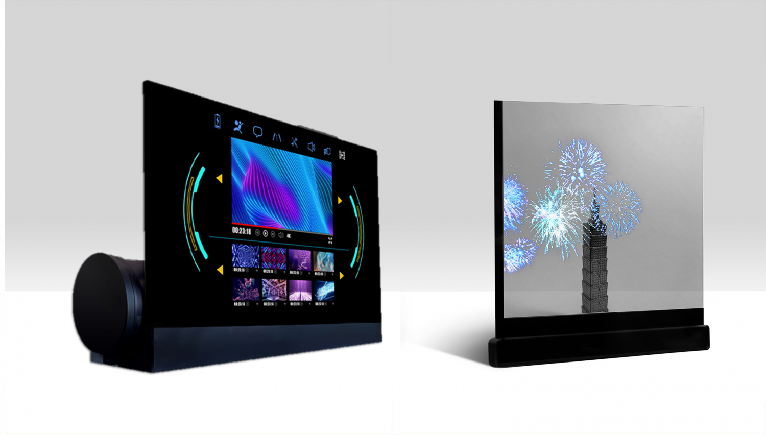 可卷式、折迭性、高透明